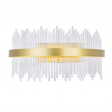 LED Wall Sconce with Antique Brass Finish (1063W24-605) by CWI Lighting