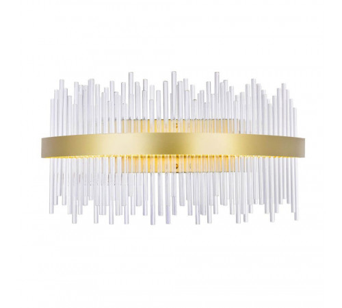 LED Wall Sconce with Antique Brass Finish (1063W24-605) by CWI Lighting