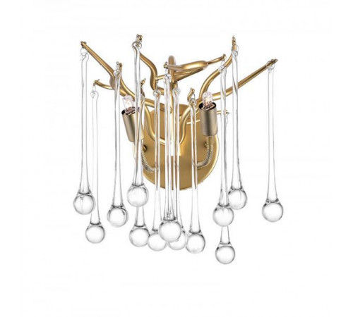 Anita 2 Light 10 inch Gold Leaf Wall Light