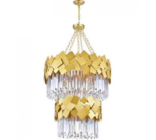 Panache 10 Light 24 inch Medallion Gold Down Chandelier Ceiling Light