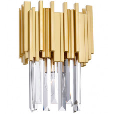 Deco 1 Light 8 inch Medallion Gold Wall Light