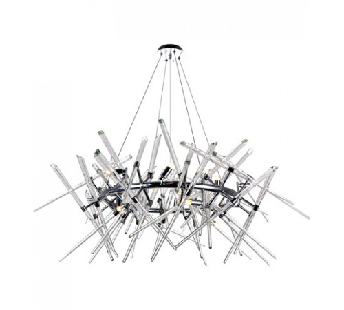 Icicle 12 Light 42 inch Chrome Chandelier Ceiling Light
