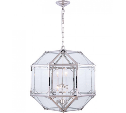 Gordon 4 Light 19 inch Polished Nickel Pendant Ceiling Light, Urban Classic