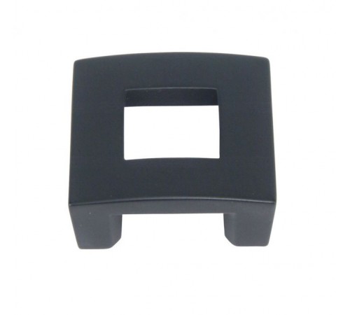 Centinel Square Knob 1 1/4 Inch (c-c) Matte Black