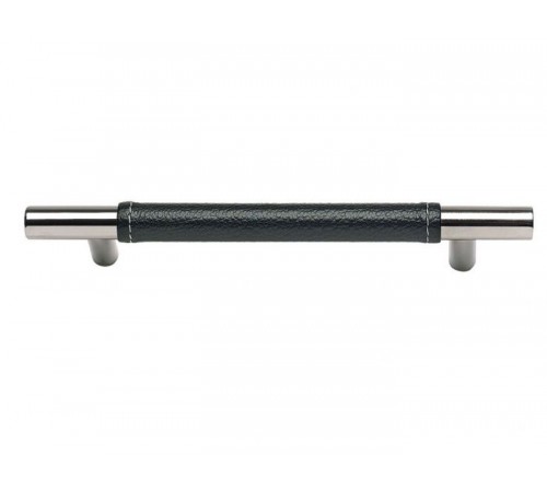 Zanzibar Black Leather Pull 6 5/16 Inch (c-c) Zanzibar Black Leather Pull 6 5/16 Inch (c-c)