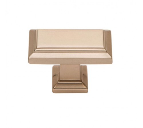 Sutton Place Rectangle Knob 1 7/16 Inch Champagne Sutton Place Rectangle Knob 1 7/16 Inch Champagne