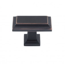 Sutton Place Rectangle Knob 1 7/16 Inch Venetian Bronze