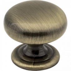 Florence Knob Brushed Antique Brass 1-1/4