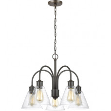 Elsa 5 Light 25 inch Heirloom Bronze Chandelier Ceiling Light