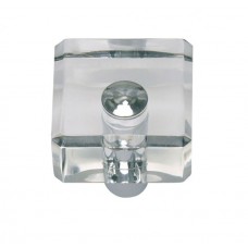 Optimism Square Knob 1 1/4 Inch Polished Chrome