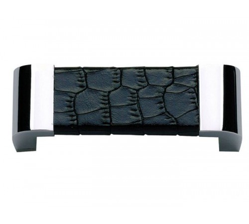 Paradigm Pull 3 Inch (c-c) CH & Black Croc Leather