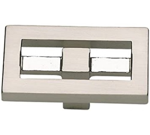 Nobu Square Knob 1 3/8 Inch Brushed Nickel