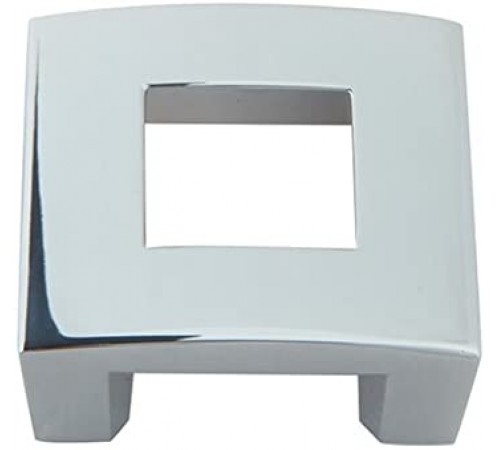 Centinel Square Knob 1 1/4 Inch (c-c) Polished Chrome