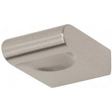Round Rail Knob 1 1/8 Inch Brushed Nickel