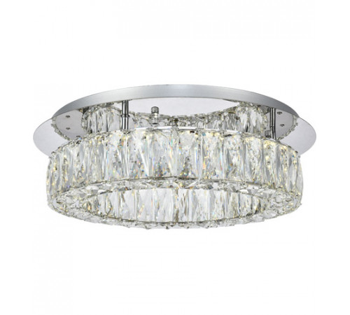 Monroe LED 18 inch Chrome Flush Mount Ceiling Light