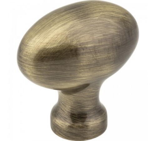 Lyon Knob Brushed Antique Brass 1-9/16