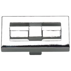 Nobu Rectangle Knob 1 3/4 Inch Polished Chrome