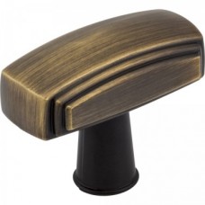 Delgado Knob Antique Brushed Satin Brass 1-9/16