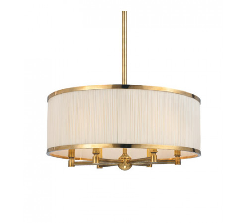 Hastings 6 Light 24 inch Aged Brass Chandelier Ceiling Light