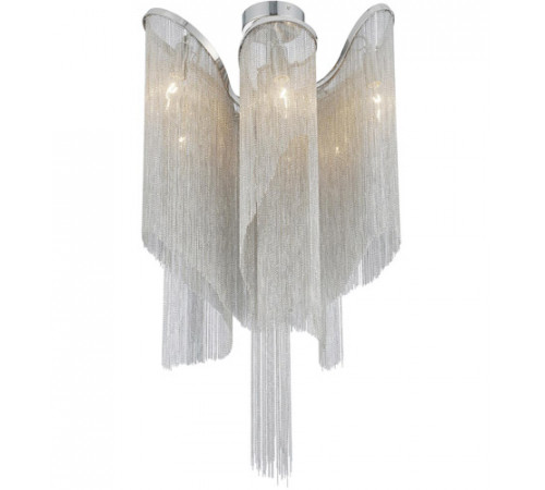 Daisy 8 Light 20 inch Chrome Flush Mount Ceiling Light