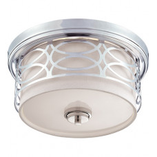 Harlow 2 Light 13 inch Polished Nickel Flush Mount Ceiling Light