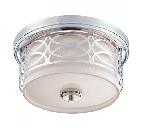 Harlow 2 Light 13 inch Polished Nickel Flush Mount Ceiling Light