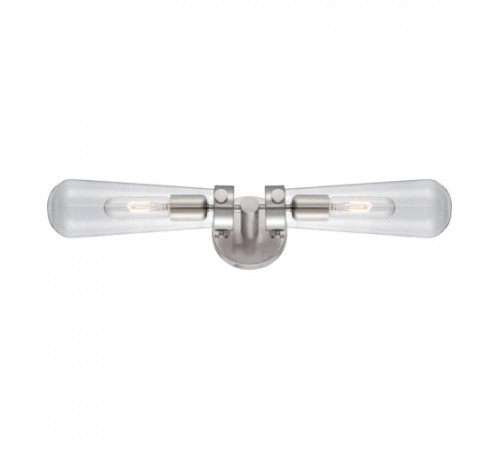 Beaker 2 Light 24 inch Brushed Nickel Wall Sconce Wall Light Beaker 2 Light 24 inch Brushed Nickel Wall Sconce Wall Light
