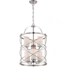 Ginger 6 Light 16 inch Brushed Nickel Chandelier Ceiling Light