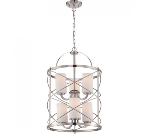Ginger 6 Light 16 inch Brushed Nickel Chandelier Ceiling Light