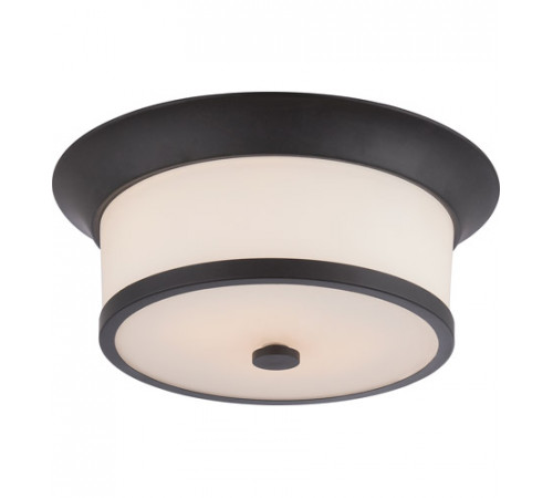 Mobili 2 Light 13 inch Aged Bronze Flush Mount Ceiling Light