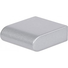 Round Rail Knob 1 1/8 Inch Matte Chrome