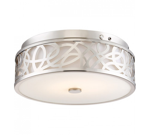 Brentwood LED 14 inch Brushed Nickel Flush Mount Ceiling Light