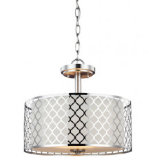 Jourdanton 2 Light 15 inch Brushed Nickel Semi-Flush Convertible Pendant Ceiling Light