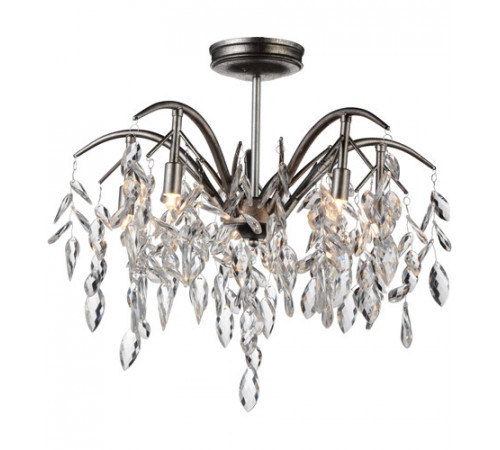 Napan 5 Light 21 inch Silver Mist Flush Mount Ceiling Light