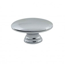Egg Knob 1 1/2 Inch Polished Chrome