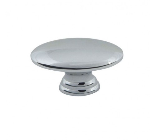 Egg Knob 1 1/2 Inch Polished Chrome