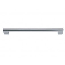 Round Rail Pull 7 9/16 Inch (c-c) Matte Chrome