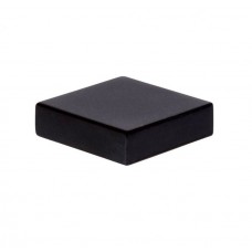 Thin Square Knob 1 1/4 Inch Matte Black