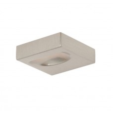 Thin Square Knob 1 1/4 Inch Brushed Nickel
