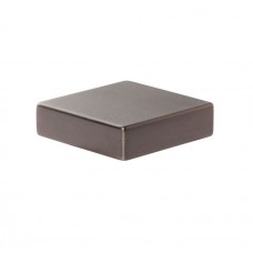 Thin Square Knob 1 1/4 Inch Slate