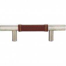 Zanzibar Brown Leather Pull 3 Inch (c-c)