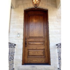 3 panel solid door textured