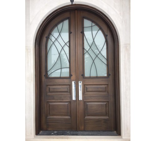 Double door 3 panel with glass