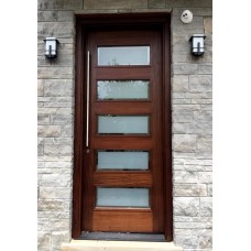 5 panel door with glass