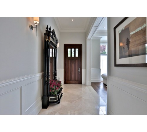 7 panel special design door with glass inserts 