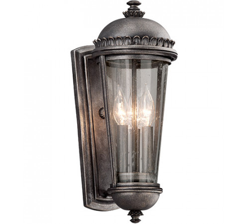 Ambassador 3 Light 18 inch Aged Pewter Outdoor Wall Lantern