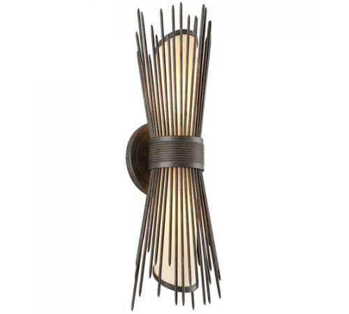 Blink 2 Light 21 inch French Iron Outdoor Wall Lantern