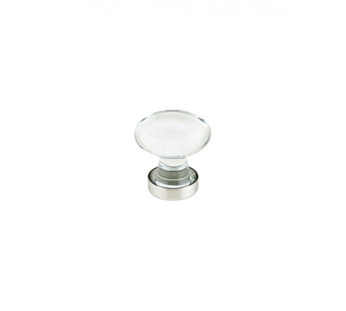 Crystal Hampton Knob Polished Chrome 1 3/4