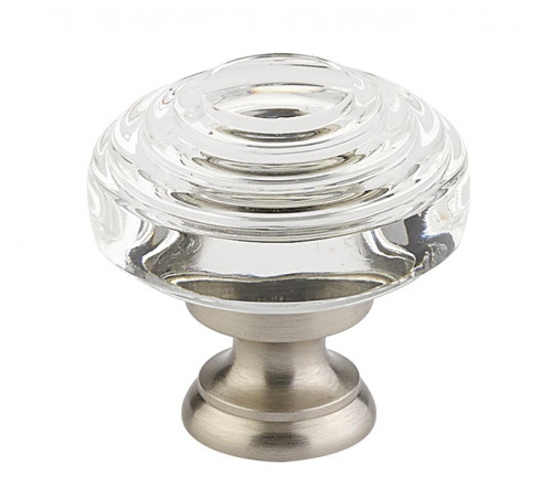Crystal Deco Knob Bewter 1 5/8