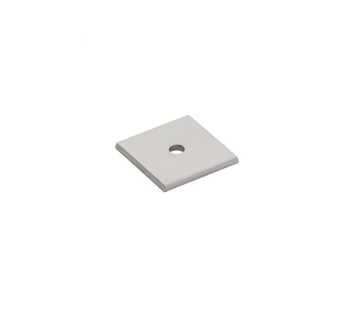 Art Deco Square Back Plate Polished Nickel For Knob